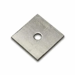 ARANDELA CUADRADA PLANA 57X57X5MM, AGUJERO DE 18MM